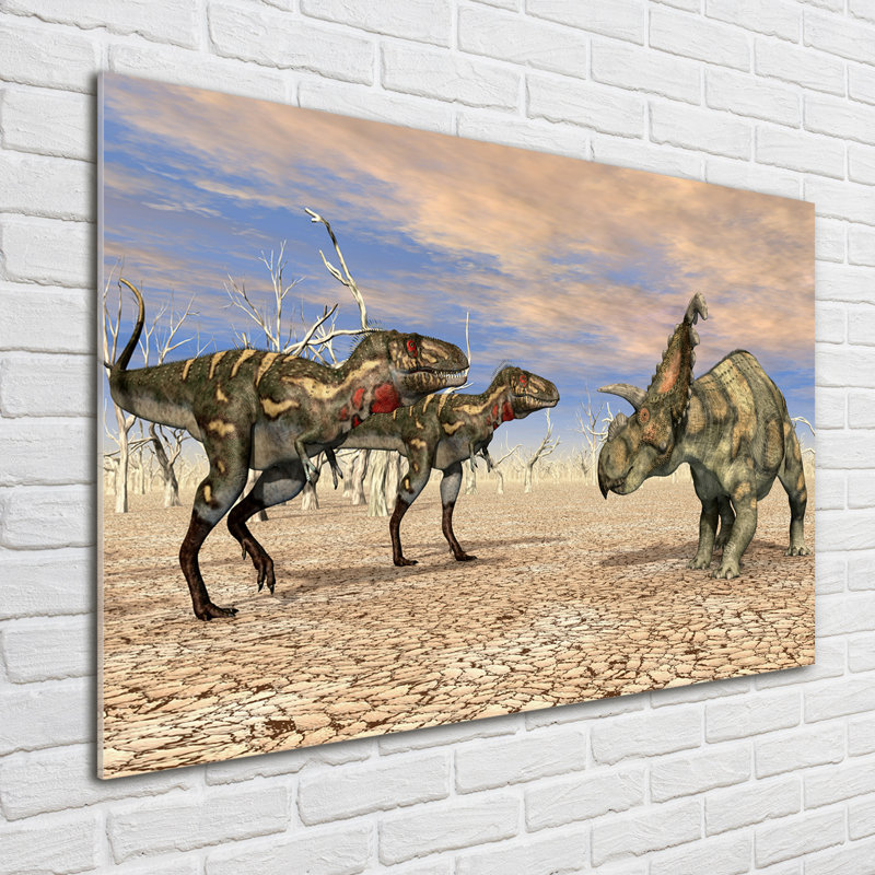 Dinosaurs - No Frame Print on Glass