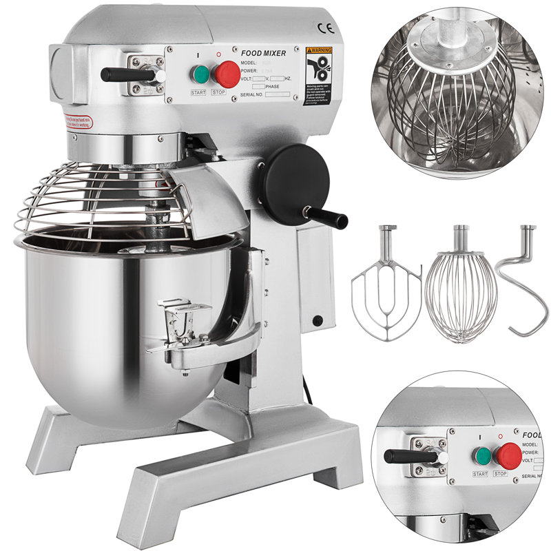 Mélangeur commercial 10Qt 450W 3 vitesses réglable