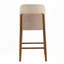 Tabouret de comptoir rembourré en bois-161700672