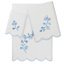  100% Turkish Cotton WILD BRANCH Scallop 3PC Embellished Towel Set