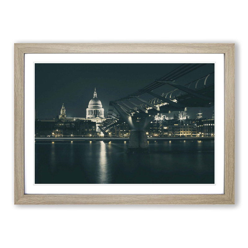Single Picture Frame Print, Oak