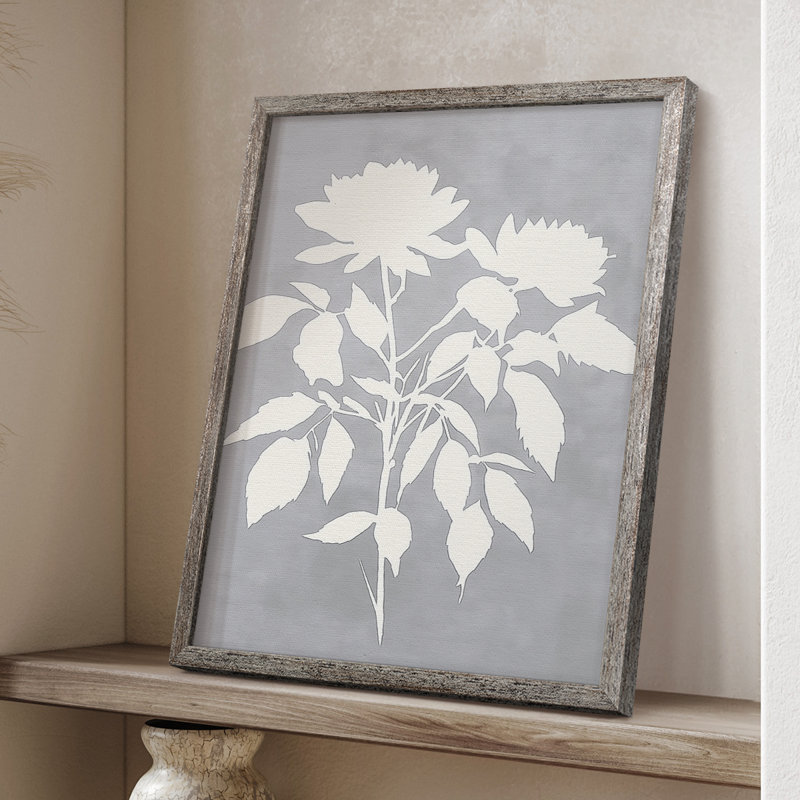 Reproduction encadrée FLORAL Series dxcvi - bois massif, H 11 po x l 9 po