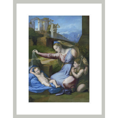 The Madonna of the Blue Diadem by Raphael -Framed Giclee Print