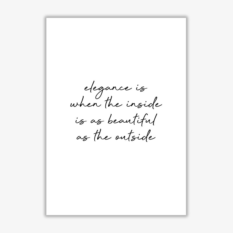 Elegance - Print, No Frame, 60 cm H x 42 cm W x 1 cm D