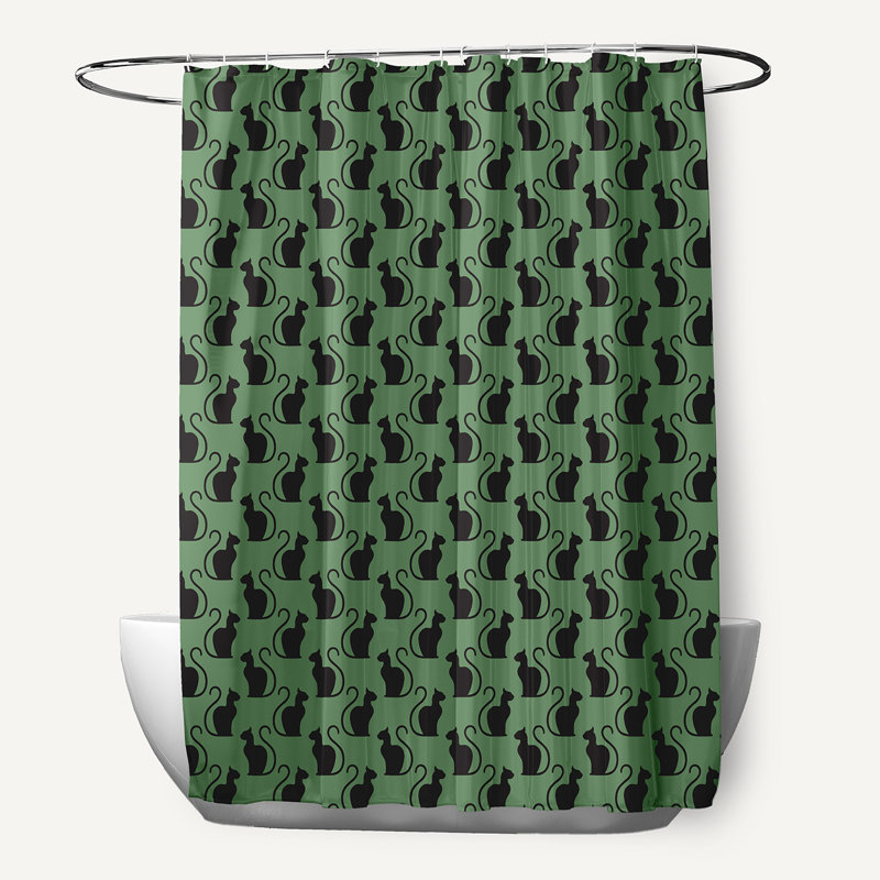 Rideau de douche simple Eternity, Sauge