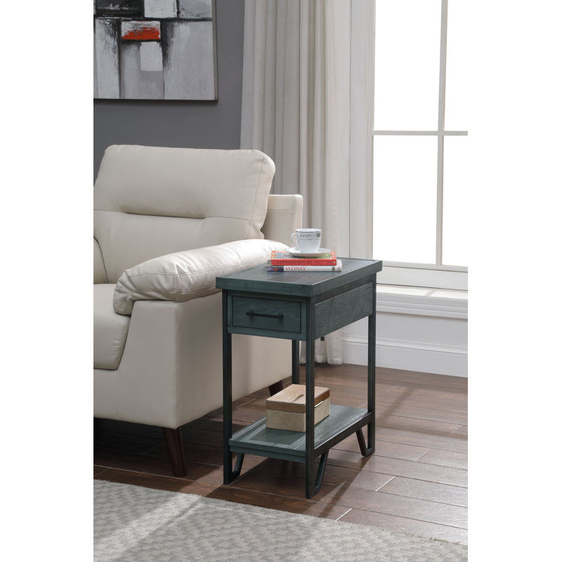 Table de bout avec rangement, Vert