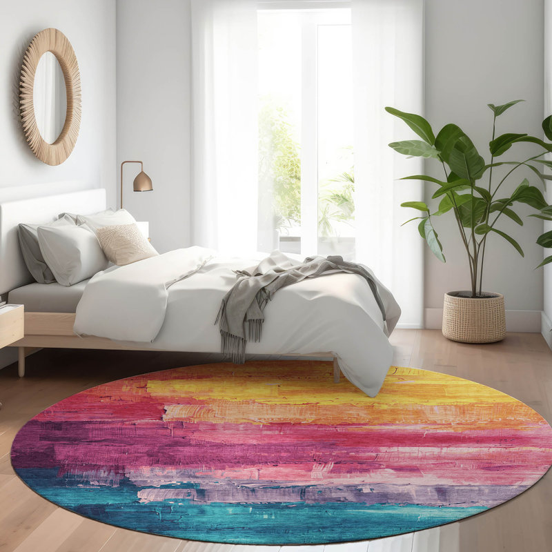 Tapis intérieur / extérieur rouge Alderra , 3 pi x 5 pi