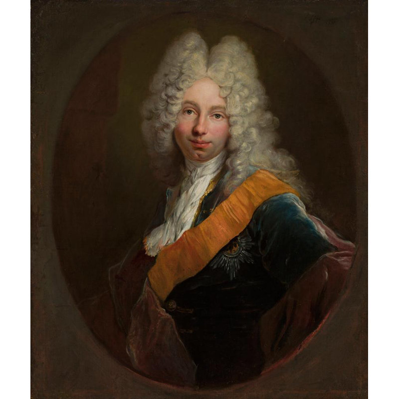 "Wilhelm Kettler" par Antoine Pesne - Toile tendue avec châssis
