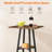 Bar Table, 2-Tier High Top Pub Table, Counter Height Table With Storage, Small Kitchen Dining Table, 36.6" High Bar Table For Living Room Party, Easy To Assemble, Black-114285298