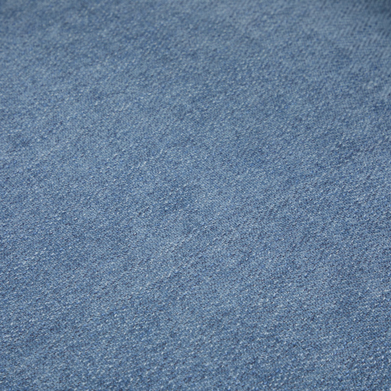 Modern Chenille Swivel Chair With Wooden Base - Perfect Accent For Living Room Or Bedroom, Blue Chenille