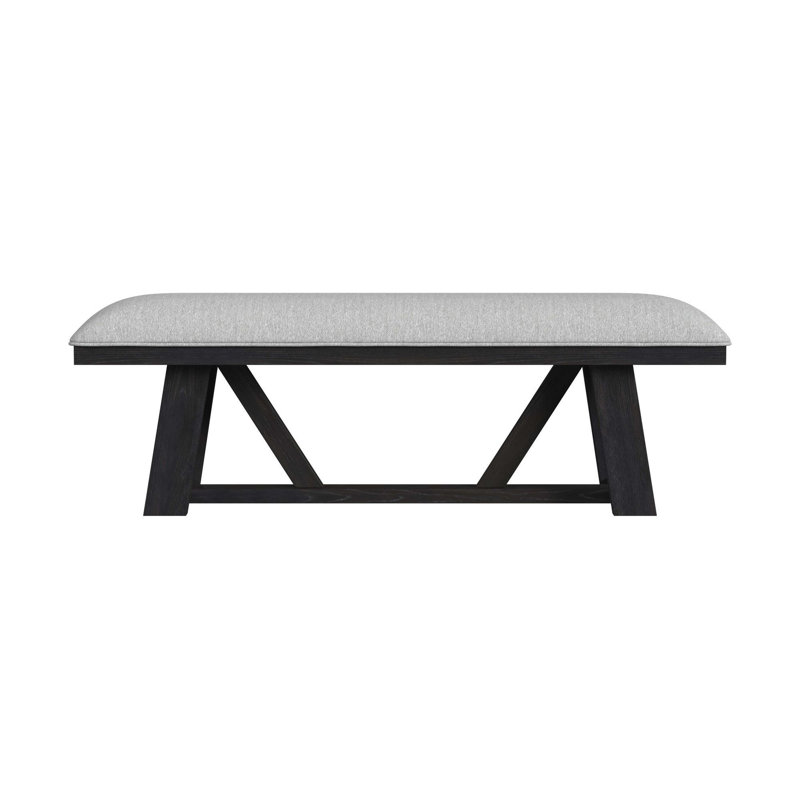 Banc de salle à manger gris anthracite Pinnacle