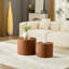 Table en cuir brun moderne Modern-1344255549