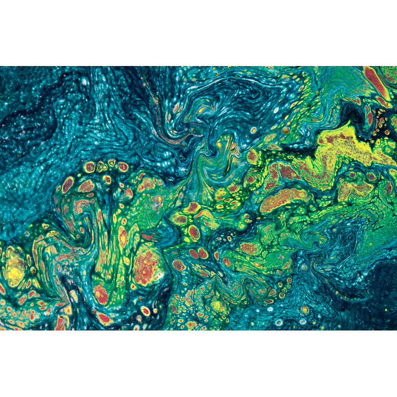 Marbling Texture - Wrapped Canvas Print, 30cm H x 46cm W x 3.8cm D