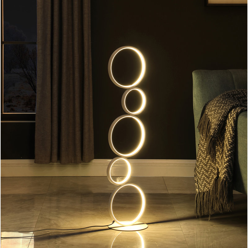 Metal Table Lamp, White