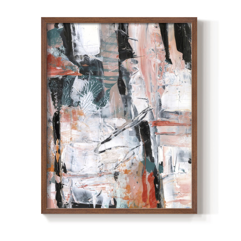 Miami Vibes II Framed Print - Solid Wood, Walnut, 30" H x 24" W