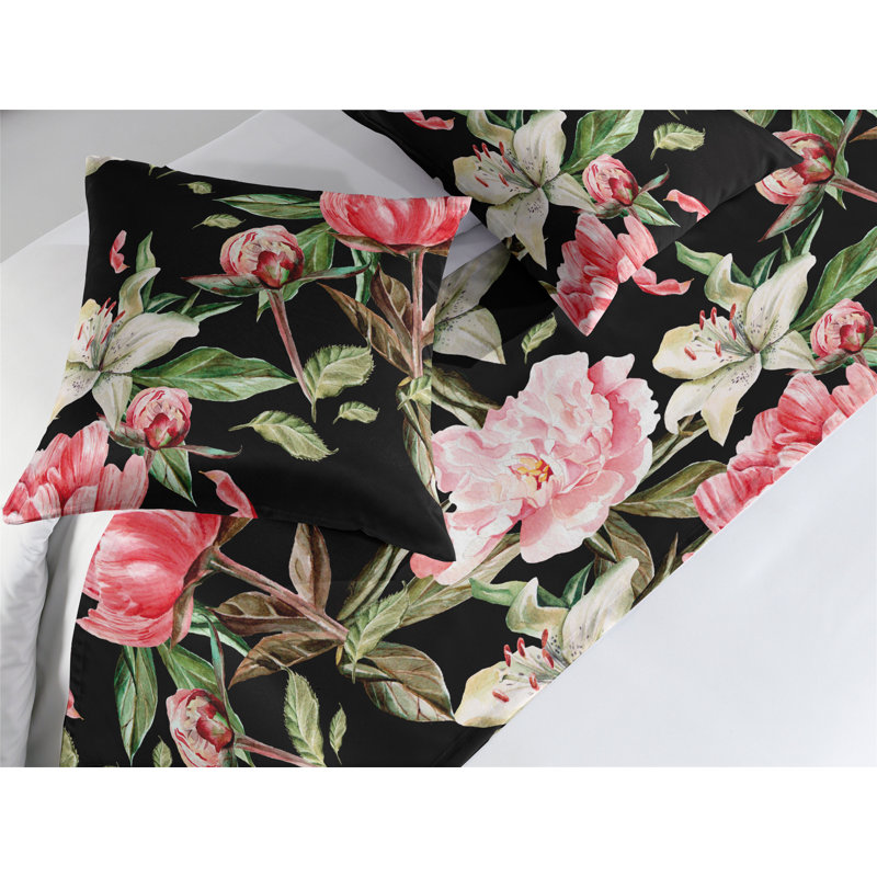 Ensemble de chemin de lit Ambesonne Floral Boho, Grand lit