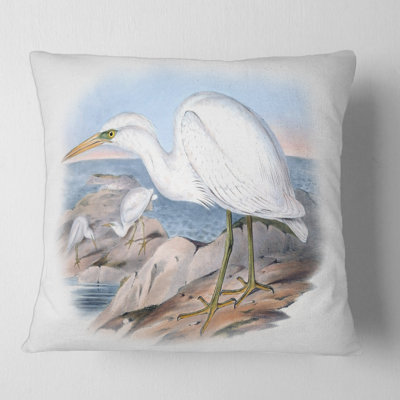 Vintage Australian Birds XIII - Traditional Printed Throw Pillow
