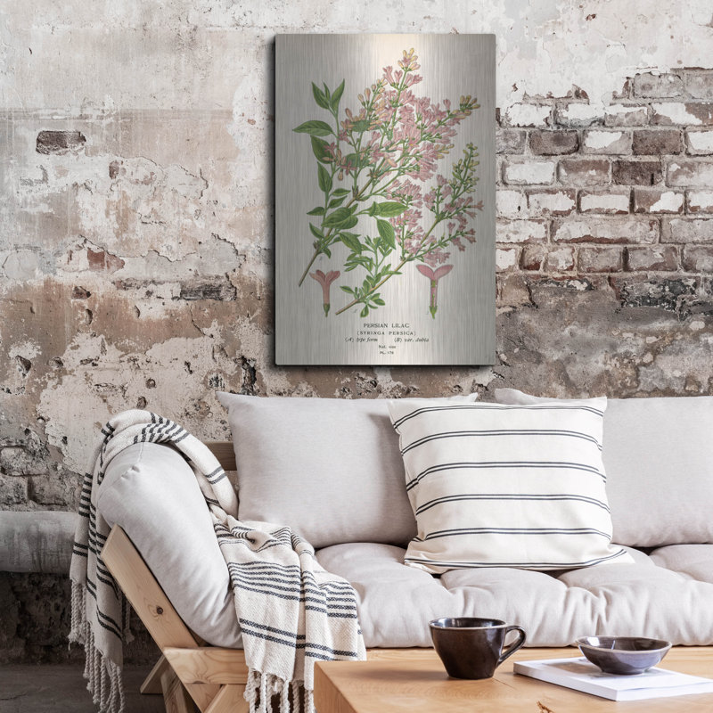 Red Barrel Studio® «Persian Lilac» par Art Licensing Studio, art mural en métal