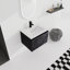 Meuble-lavabo flottant mural avec lavabo en céramique