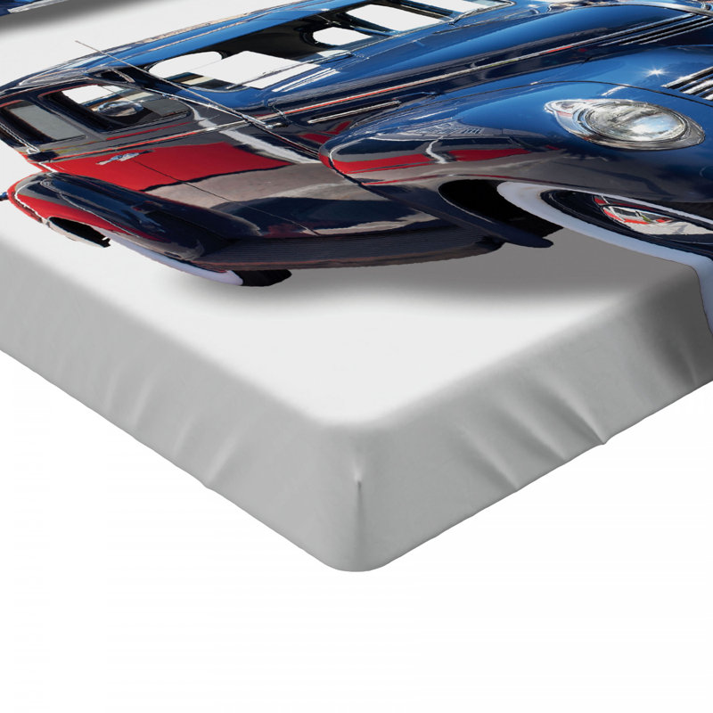 Microfiber Patterned Fitted Sheet, Full/Double Fitted Sheet