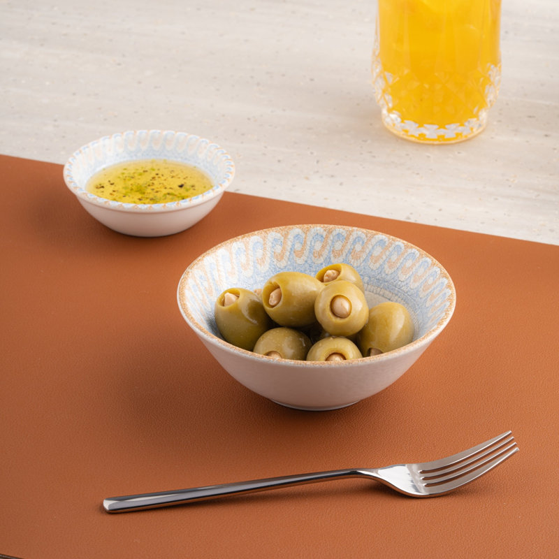 Bol à service de qualité supérieure en porcelaine de qualité supérieure, 6,7 oz | Va au micro-ondes et au lave-vaisselle