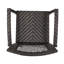 Siège de 30 po de hauteur pour l'extérieur, fer + PE, brun multi - élégant pour les occasions et les événements de jardin moderne 2