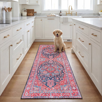 Tapis oriental bleu marine / rouge Iorgo