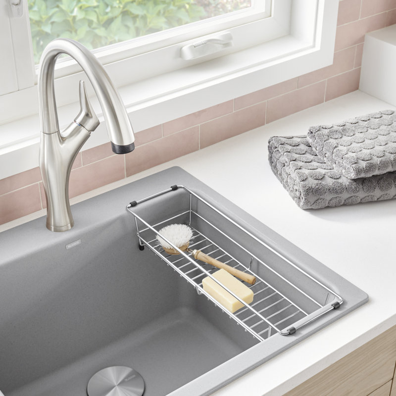 Stainless Steel Sponge Holder for LIVEN & QUATRUS Laundry Sinks
