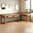 Modern Solid Wood L - shaped Desk with Drawers-962566097