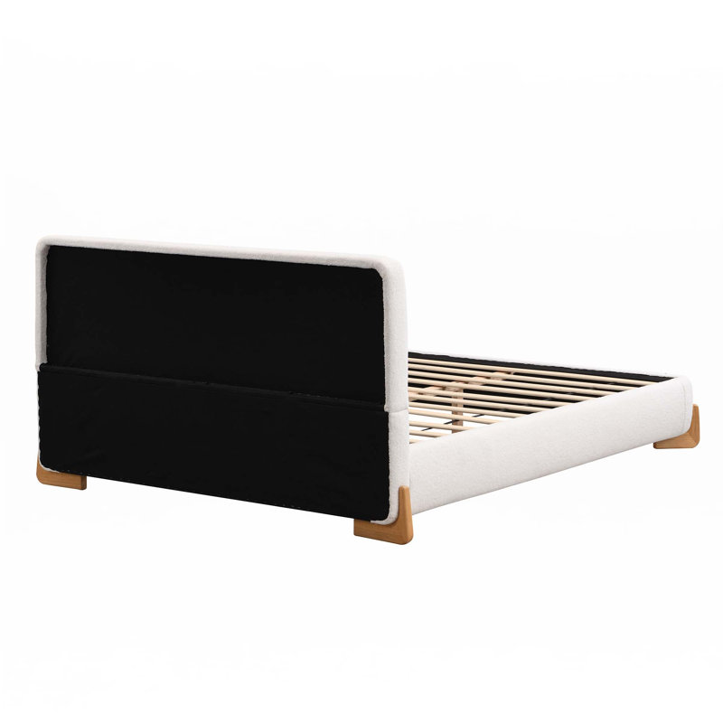 Lit tapissier Elegant Boucle, Double