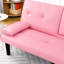 Lit rose de 67 pouces avec porte-gobelet et tissu pour utilisation durable 67, 2