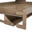 Lit escamotable double avec garde-robe, tiroirs et tablettes ouvertes