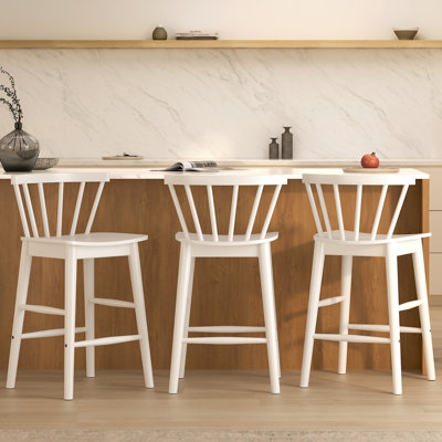 Tabouret de comptoir moderne Windsor - bois massif et capacité de 300 lb