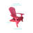 Ansel Plastic Folding Adirondack Chair - Poly Outdoor Furniture-1873655715
