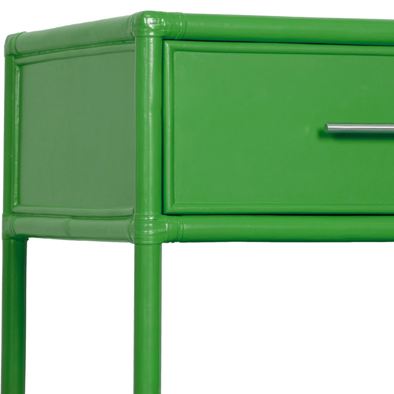 Table de chevet 1 tiroir Olivia Collection, Vert vif