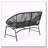OUTDOOR PATIO WICKER LOVE SEAT-799755635