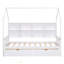 Lit simple en bois avec 2 tiroirs, lit pour enfant avec tablette de rangement