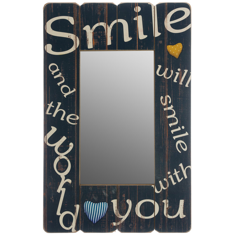 Duxbury Wood Flat Wall Mirror