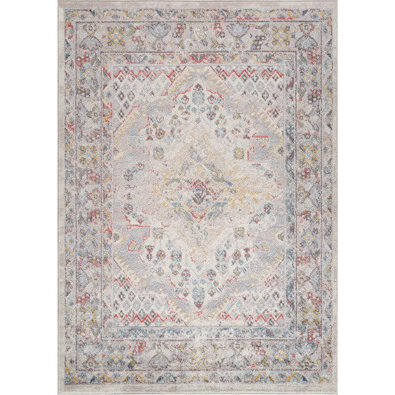 Machine Woven Indoor Rug, Rectangle 120 x 170 cm, Taupe/Cream