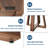 47" Round Dining Table for 4-6, Farmhouse Wood Circle Table with Cross Base (Table Only)-2027832501