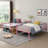 Metal Bunk Bed Pink Twin Over Twin-1134713192