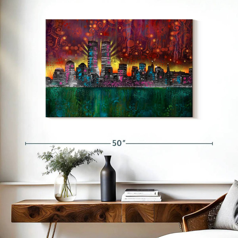 Sireci Skyline, 26" H x 39" W