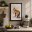 Alert Fox In Profile Boho - Print-136777382-136777379