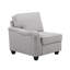 Canapé modulaire en L gris clair de 8 po avec repose-pieds et repose-pieds Leo-228390590