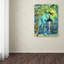 «Big Eyed Girl Second Pensts» de Berkley, reproduction sur toile tendue-21179985