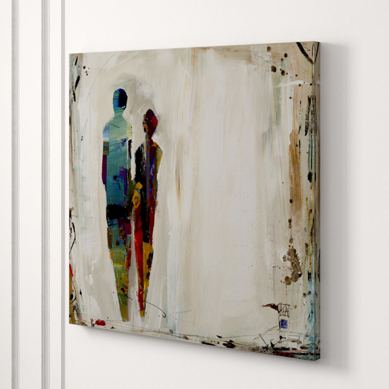 Imprint II Painting, Image Brush Gel, 47" H x 47" W