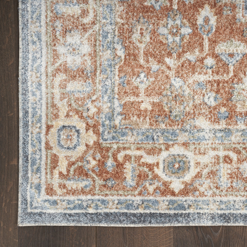Makalyn Washable Oriental Rug, Rectangle 3'3" x 5'