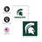 Michigan State University - ensemble de 2 reproductions sans cadre