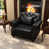 Black Faux Leather