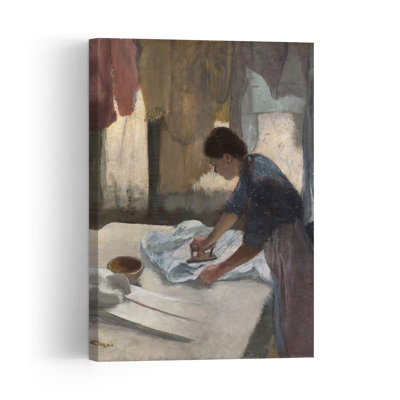 Femme repassant, vers 1876-1887, estampe d'art mural abstrait contemporain